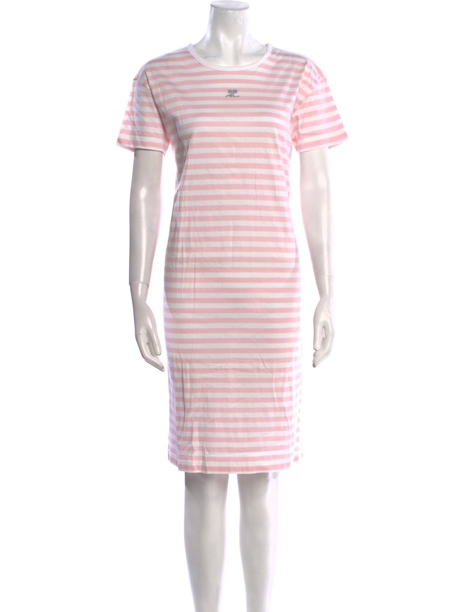 Courrèges Striped Knee-Length Dress